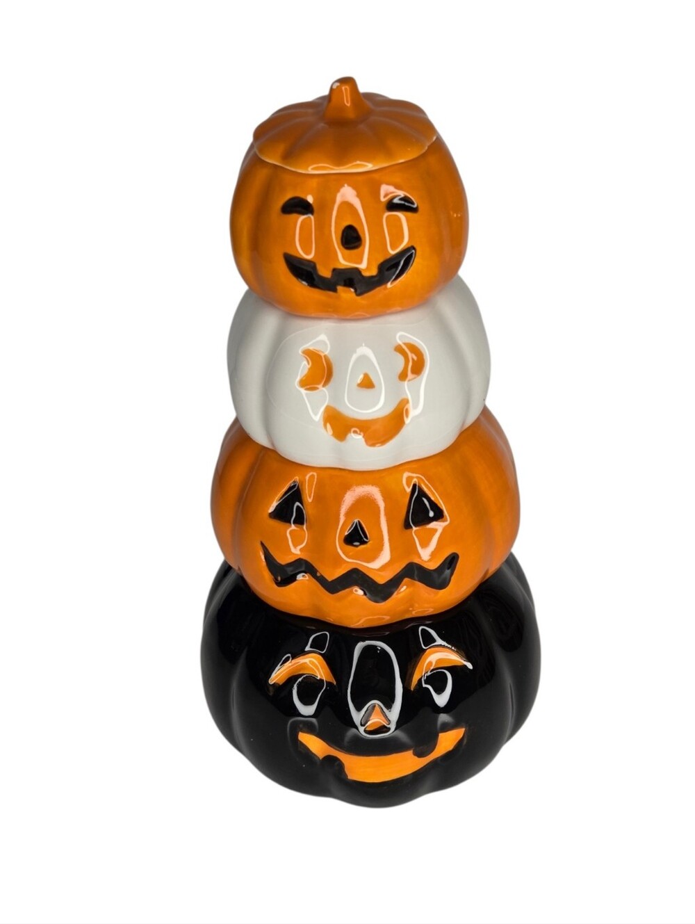 Happy Haunting Stacked Pumpkins Measuring Cups 10 Strawberry Street Halloween
